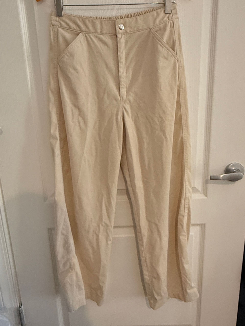 Uniqlo U Wide Leg Pants in Cream